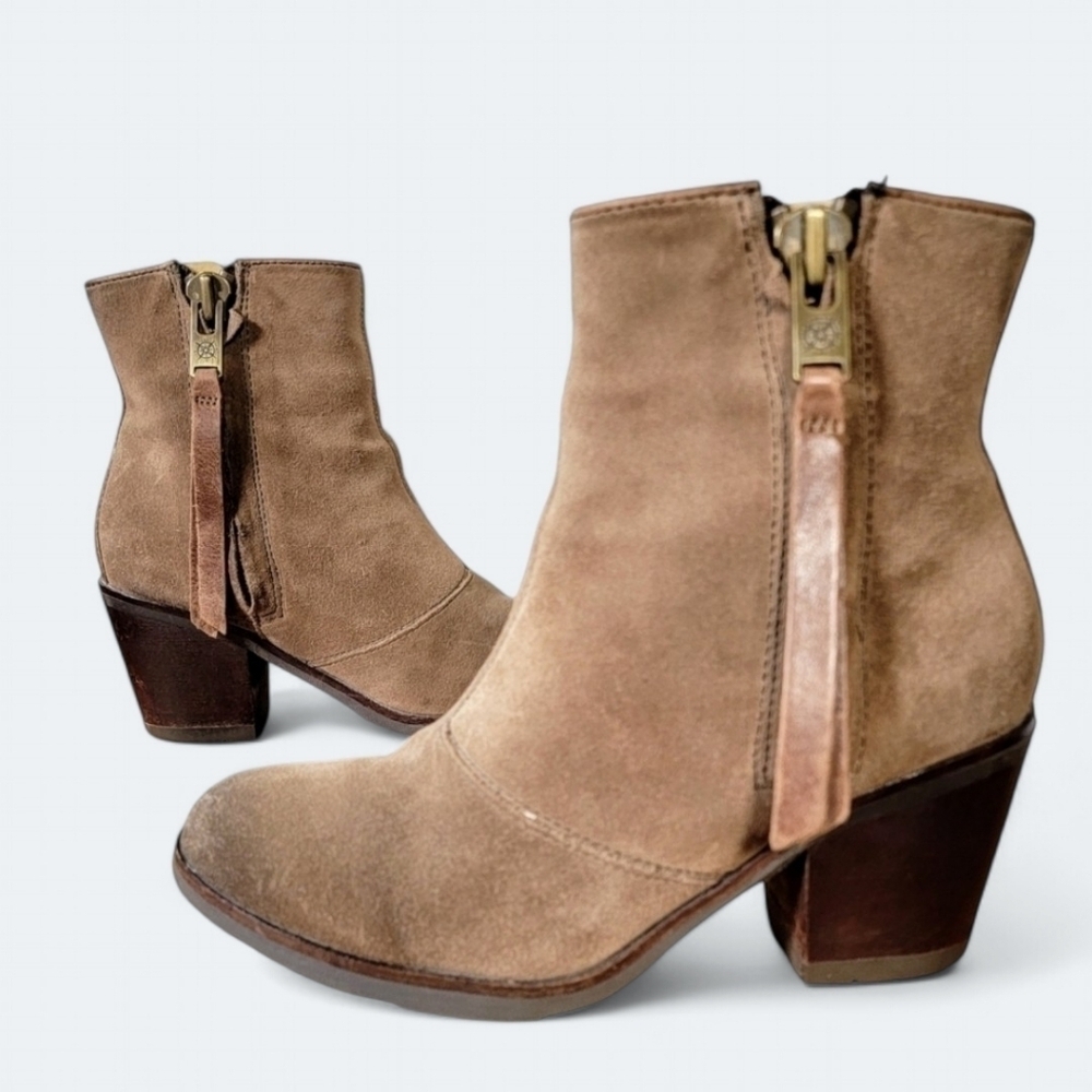 Bussola Riakiavik Distressed Burnished toes Suede Boots Size 35